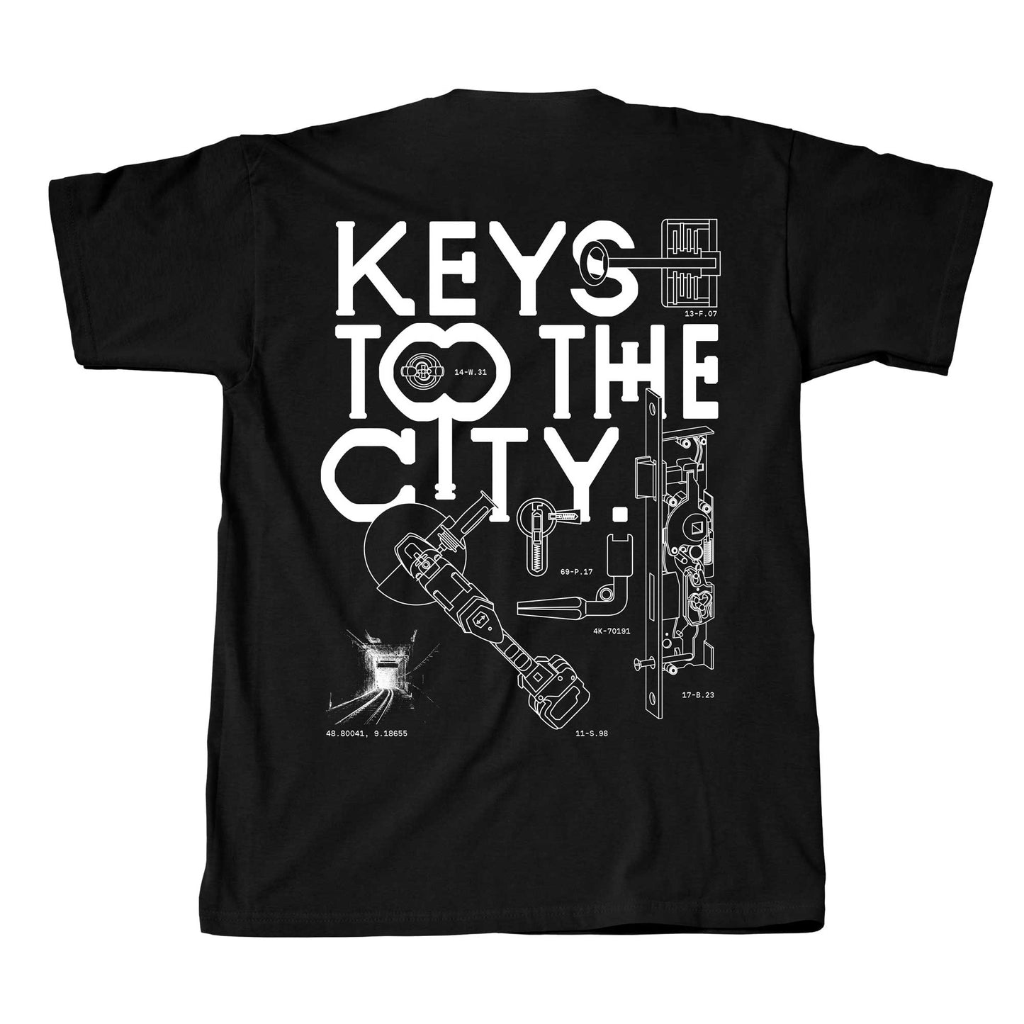 Montana T-Shirt - Keys to the city - Black